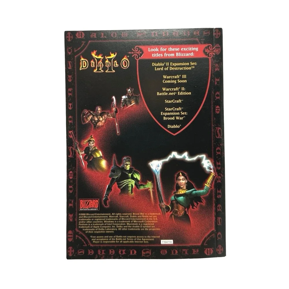 Diablo II 2 &‎ Lord of Destruction Expansion Set PC Mac Blizzard Discs Manuals